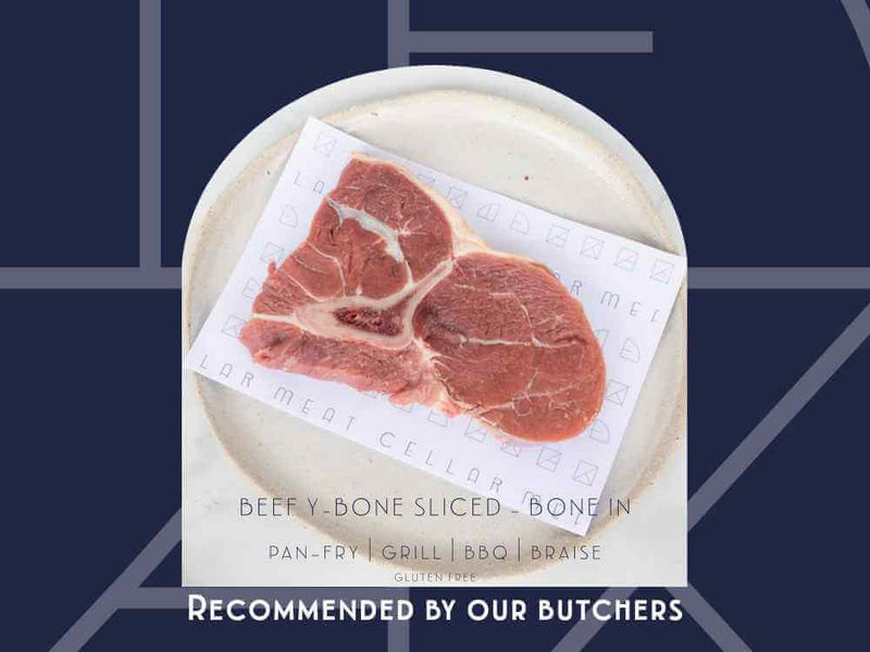 Y-bone steaks from Meat Cellar — old-school butcher favourite, rich in flavour and ideal for the grill.