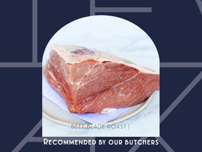 Boneless beef blade roast from Meat Cellar — full of flavour, ideal for slow-cooking comfort meals.