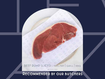 Rump steak from Meat Cellar — bold flavour, perfect for the BBQ or grill with your favourite rub.