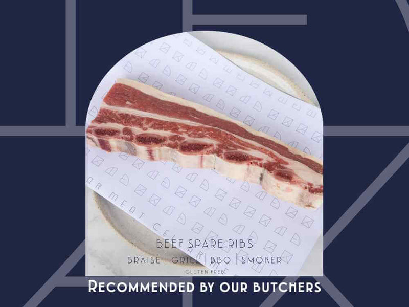 Beef spare ribs from Meat Cellar — butcher-cut and BBQ-ready, perfect for sticky glaze or slow smoker.