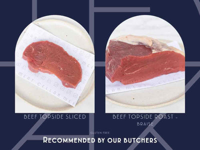 Lean beef topside roast from Meat Cellar — perfect for roast dinners, cold cuts or slicing thin for sandwiches.