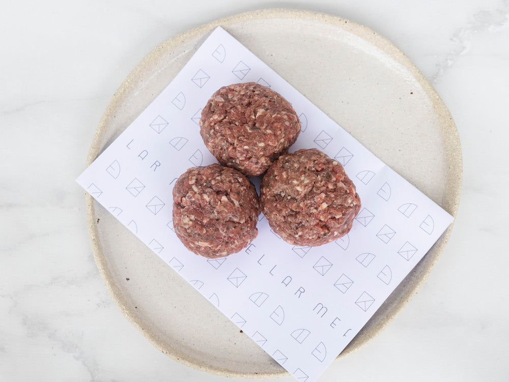 Beef Rissoles Herb & Garlic Meat Cellar